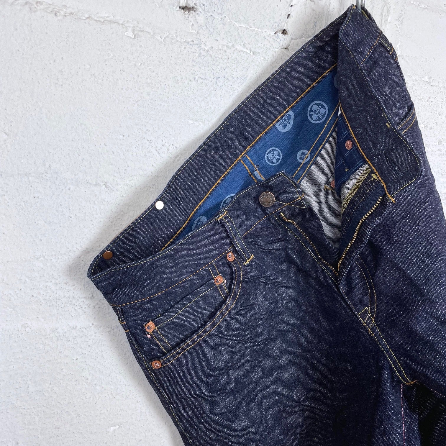 Momotaro G005-MZ 14.7oz Zimbabwe Cotton Denim "Legacy Blue" Narrow Tapered - Image 5