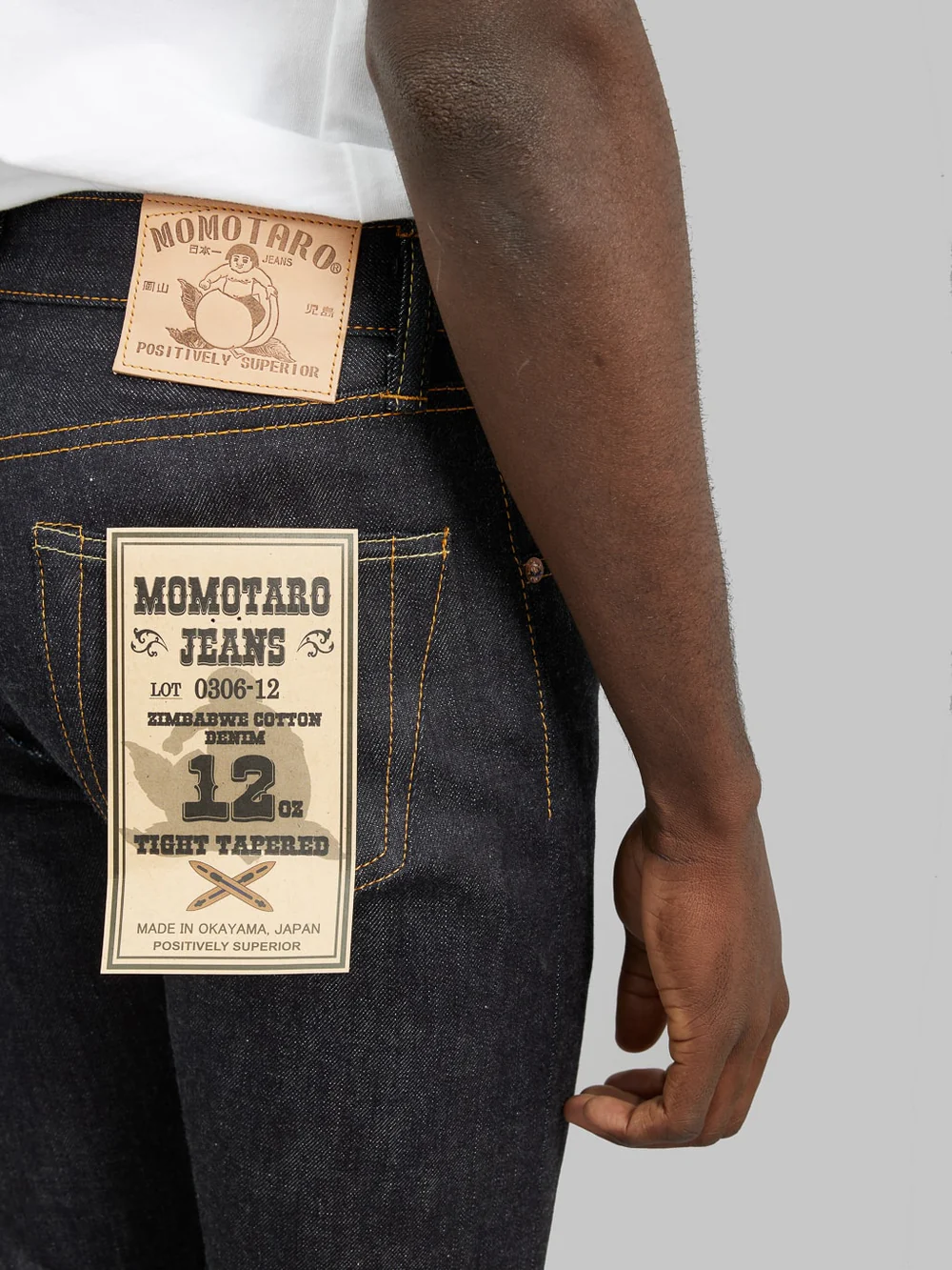 Momotaro 0306-12 12oz Zimbabwe Cotton Tight Tapered Pants