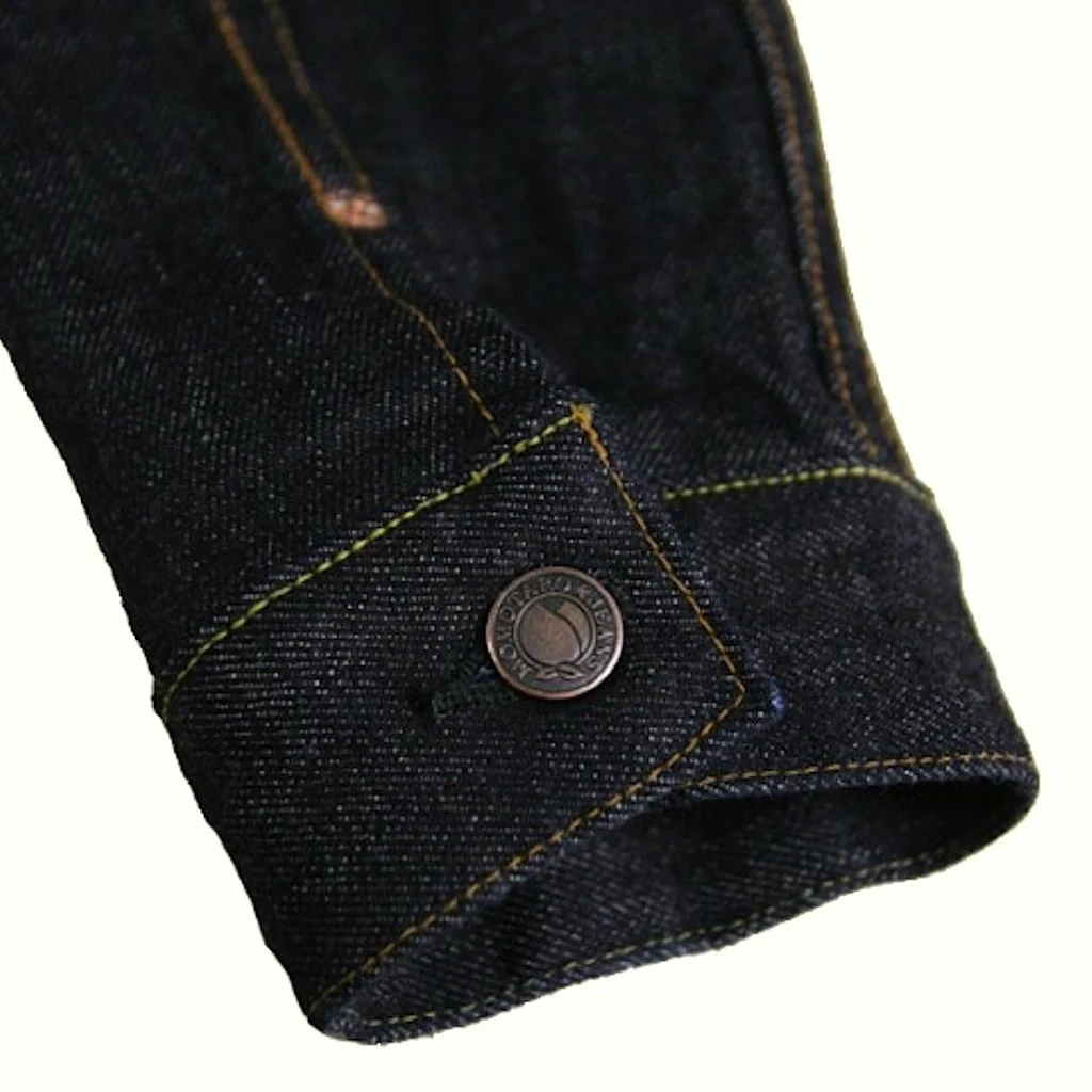 Momotaro MJ2103 14.7oz Zimbabwe Cotton Selvedge Denim Double Pocket Jacket - Image 11