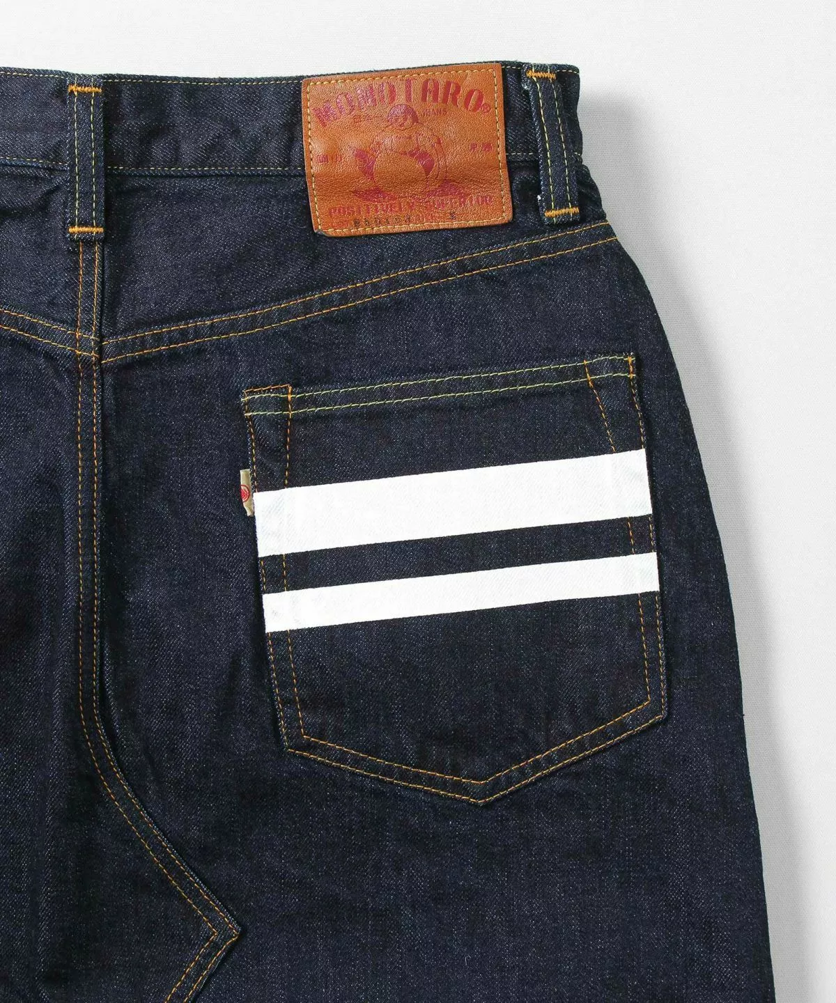 Momotaro SK0103-2 12oz Denim Rolled Skirt - Image 6