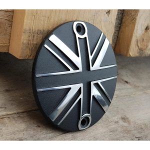 Nắp Che Lốc Côn Motone Union Jack - Black / Polish Contrast Finish - MMU031