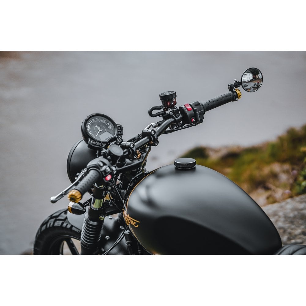 Bộ đèn xi nhan Motone Custom Billet - Black/BRASS Bezels - 2xXNM003 - Image 9