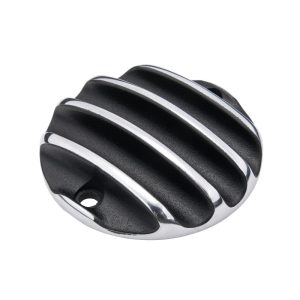Nắp Lốc Máy Motone  - Black/Polished Rib Contrast Finish - MMU026
