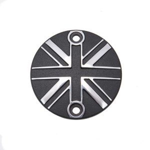 Nắp Lốc Máy Motone Union Jack - Black/Polish Contrast Finish - MMU021