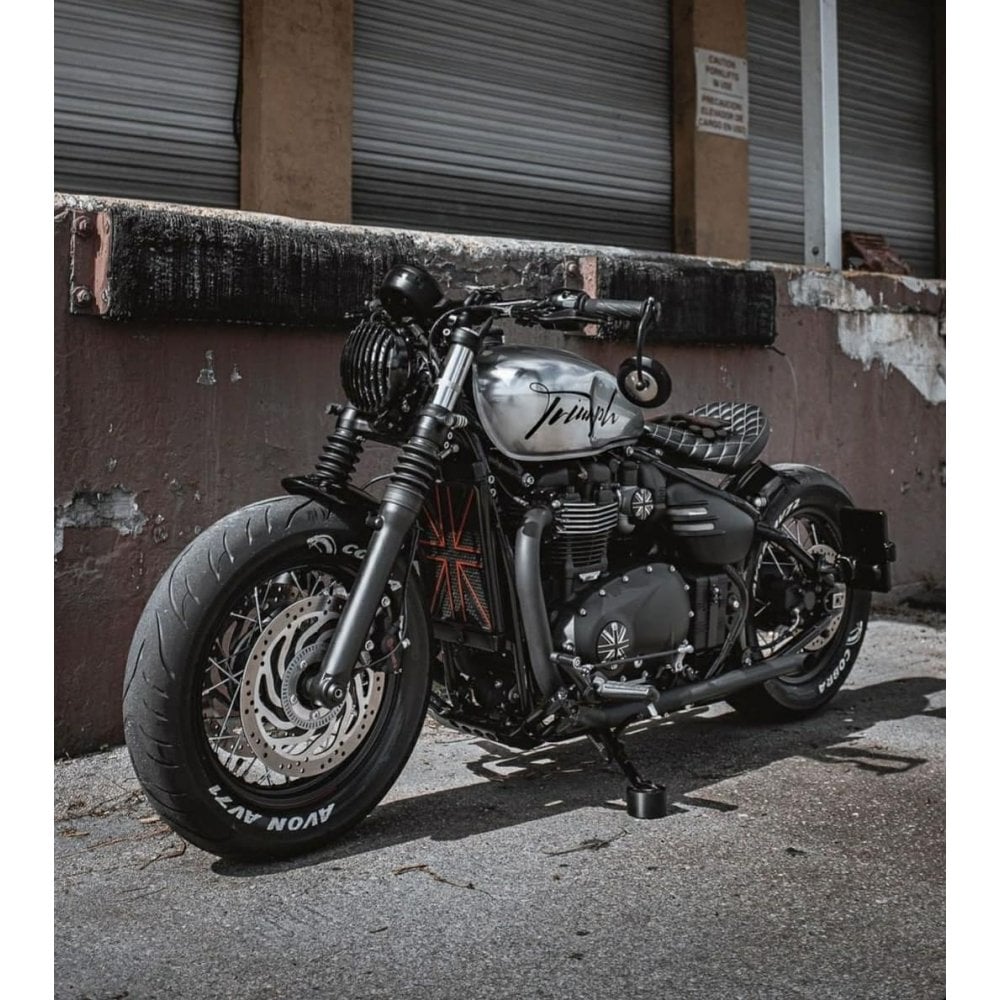 Cặp 2 Ốp Bình Xăng Con Motone Union Jack - Black/Contrast Polish - MMU009 - Image 8