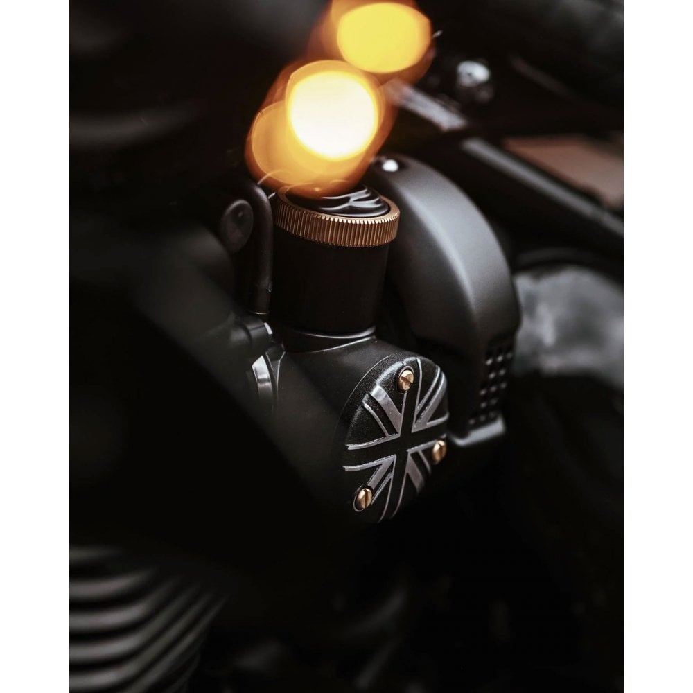 Cặp 2 Ốp Bình Xăng Con Motone Union Jack - Black/Contrast Polish - MMU009 - Image 5